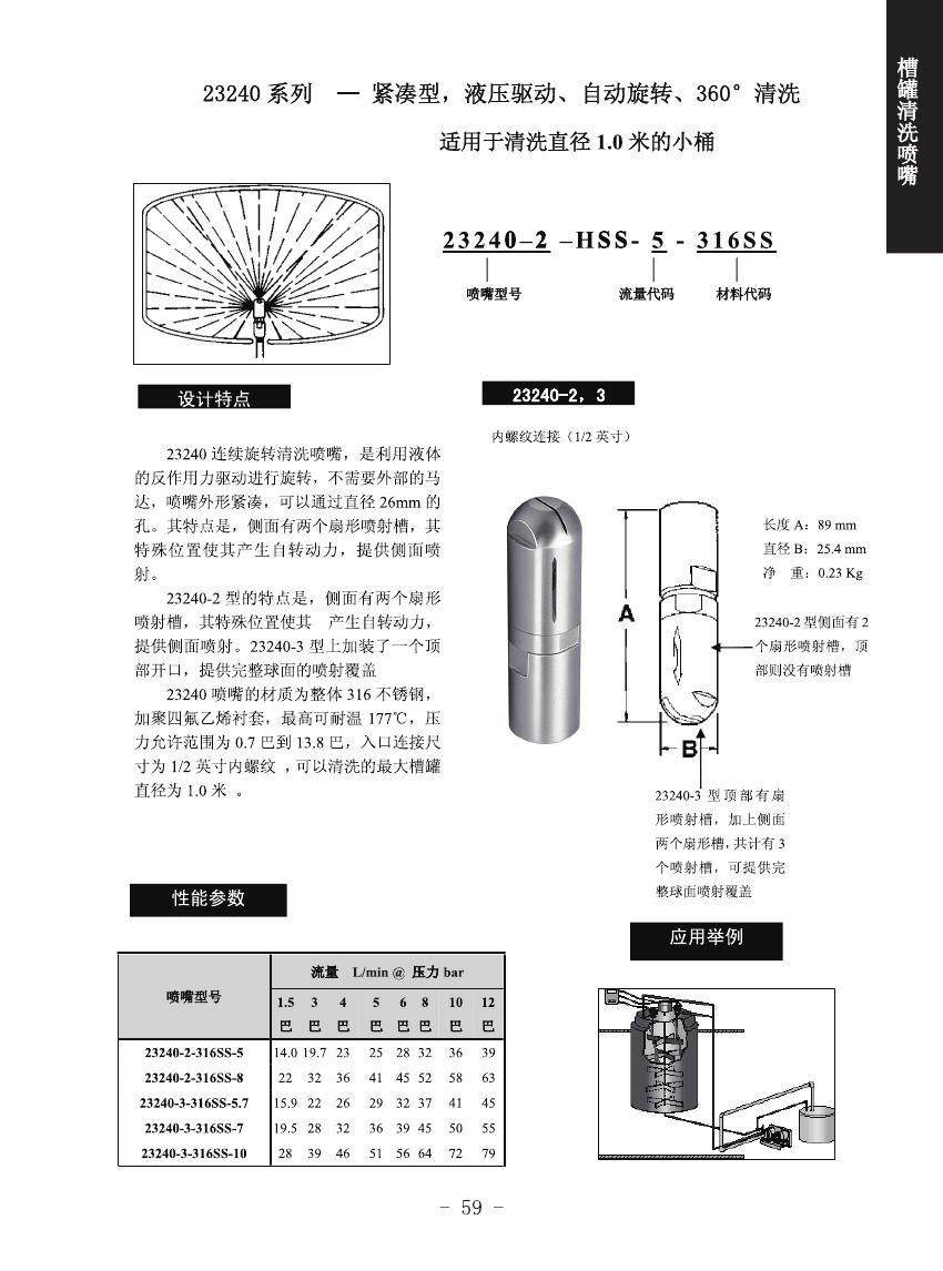 固定式槽罐清洗噴嘴的噴嘴設(shè)計和一般應(yīng)用